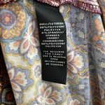 MSK Bell Trumpet Sleeve Boho Print Mini Dress Size Medium Photo 4