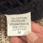 Isalis  WOMEOBlack Knit Button-Up Women's Top MEDIUM Photo 4