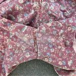 Liz Wear Vintage 90s Muted Maroon Pink Floral High Rise Pleated Mom Shorts Sz 14 Photo 7