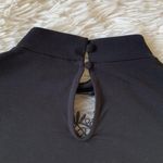 EXPRESS Black High Neck Lace Yoke Top Size XS Photo 8