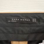 ZARA Wool Wide Leg Pleated Front Trousers camel Tan Sz XS Photo 6