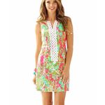Lilly Pulitzer Cathy Shift Dress Flamingo Pink Lace Front Southern Charm Size 6 Photo 10