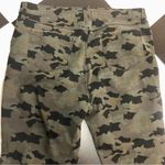 L'Agence Margot Jeans Camo Pattern Gold Side Stripe Stretchy Olive Green sz 32 Photo 5