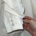 Cinq A Sept Kylie Diamond Daisies Embellished Blazer Jacket In Ivory/Smoke White Size 10 Photo 8