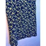 Everly Navy Floral V-Neck Ruffle Flutter Sleeve Button-Front A-line Mini Dress M Photo 12