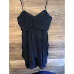 Watters & Watters Women Dress Sz 18 Plus Blue Mini Strapless Ruched Party Photo 3