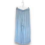 Anthropologie Cloth & Stone Breezy Pants Tencel Pull On Wide Leg Chambray Size S Photo 2