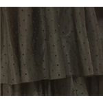 Lulus Darling Elegance Black Mesh Swiss Dot Flutter Sleeve Midi Dress Size Med Photo 9