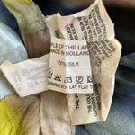 People of the Labyrinths Vtg Silk Wrap Skirt Wmn Med Holland Avant Garde Blue Photo 9