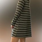 Everly Grey Black Striped Long Sleeve Sweater Dress Sz Large Photo 0