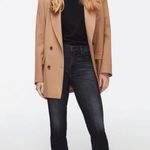 7 For All Mankind Double-Breasted Camel Blazer – Rare find ! Women’s Size Small Photo 1