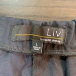 Liv by Habitat Black Stretch Pants Women L Cropped Pull Photo 2