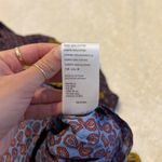 Urban Outfitters  Women Button Down Top Yellow Colorblock Paisley Casual Sz Small Photo 5