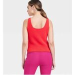 A New Day NWT Womens Vibrant Red Fuzzy Sleeveless Tank Top Sweater - Sz 4x Photo 1
