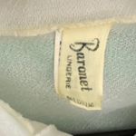 Vintage Baronet Bodysuit Blouse‎ White Size M Photo 1