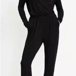 Lou & grey LOFT Women Large L/S Jumpsuit Black Signature Soft Minimalist Travel Photo 0