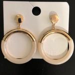 Forever 21 Faux marble drop hoop earrings Photo 0