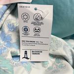 Lands' End Lands’ End Woman’s 22W Padded Blouson Swim Tankini Lotus Floral Gingham Tank Top Photo 8