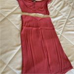 Reformation  two pieces top and skirt in pink 8 Photo 3