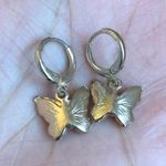 Free People 14k Gold Butterfly Earrings Photo 5