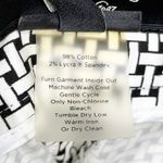 Talbots NWT Stretch Basket Weave Pattern Capri Length Pants Black White Size 10 Photo 6