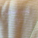 Soft Surroundings  dress Small Petite Lime Green White Stripe Tiered Skirt summer Photo 1