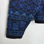 Dale Of Norway Cardigan Sweater Casual Faire Isle Nordic 100% Wool Size Medium Blue Photo 6