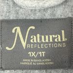 Natural Reflections Shirt Jacket Women 1X Heathered Gray Chore Outdoorsy Durable Photo 4