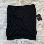 Forever 21 F21 black draped jersey mini skirt Photo 0
