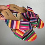 Van Eli Multicolor Stripe Fabric Sandals Slides Women's Size 6M Photo 0