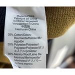 J.Crew Juliette Collarless Sweater XS Rugby Striped Navy Yellow Wool Blend Photo 9