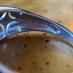 Sleeping Beauty Turquoise White Diamond Accent Art Deco Ring Size 8.75 Silver Photo 5