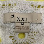 Forever 21 Vintage Y2K neon yellow top with embroidery / M / Excellent condition Photo 9