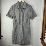 SEESUN Tanhoni Linen Cotton Shirt Dress In Color Whiblack Size L White Size L Photo 3