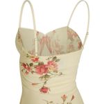 Women's Yellow Floral Sleeveless Cami Camisole Maxi Bodycon Slip Tank Dress Sz S Photo 9