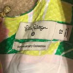 Lilly Pulitzer  pink yellow flamingo shift dress Photo 2
