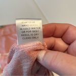 JODIFL Womens Size Small Oversized Pink Lace Trim Short Sleeve Flowy Top Blouse Photo 3