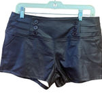 Women's Casual Faux Leather Shorts Brown Sz L NWT Size L Photo 0