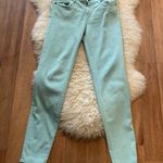 Kut From The Kloth  Diana Skinny Mint Green Denim Jeans EUC Sz 6 Stretchy Midrise Photo 5