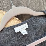 J. Jill linen 100% linen gray open front drape cardigan‎ sweater Size L Photo 3