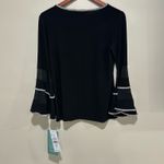 NWT MSK. Bell sleeved rhinestone top Black Photo 5