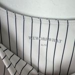 We Wore What NWT  Cami Bra Top Pinstripe Off White Black Size XL NEW Photo 5