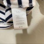 ALC Frank ALC White & Black Striped Mini Dress Shoulder Cut Out Details Womens M Tunic Photo 5