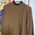 Danny & Nicole  Brown Women's Blazer with Ruffled Trim​ Photo 3