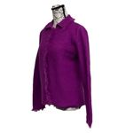 Karen Scott Vintage  Women’s Wool Coatigan Blazer Pink Purple Button Up Medium Photo 2