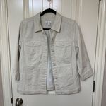 D & Co Animal Print Denim Jacket Tan Photo 0