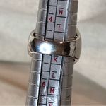 MICHAEL DAWKINS Sterling Silver Starry Night Oxidized Caviar Accented Ring Sz 5 Photo 5