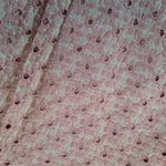 Karen Kane Tan Shorts with Embroidered Pink Flower Short Photo 3