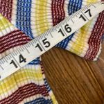 ZARA  striped ribbed cropped  knit polo shirt size small Photo 5