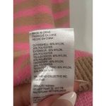 Anthropologie NVLT Striped Cardigan Sweater Lady Jacket Pink Tan Large Preppy Photo 8